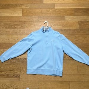 Vineyard vines light blue quarter zip